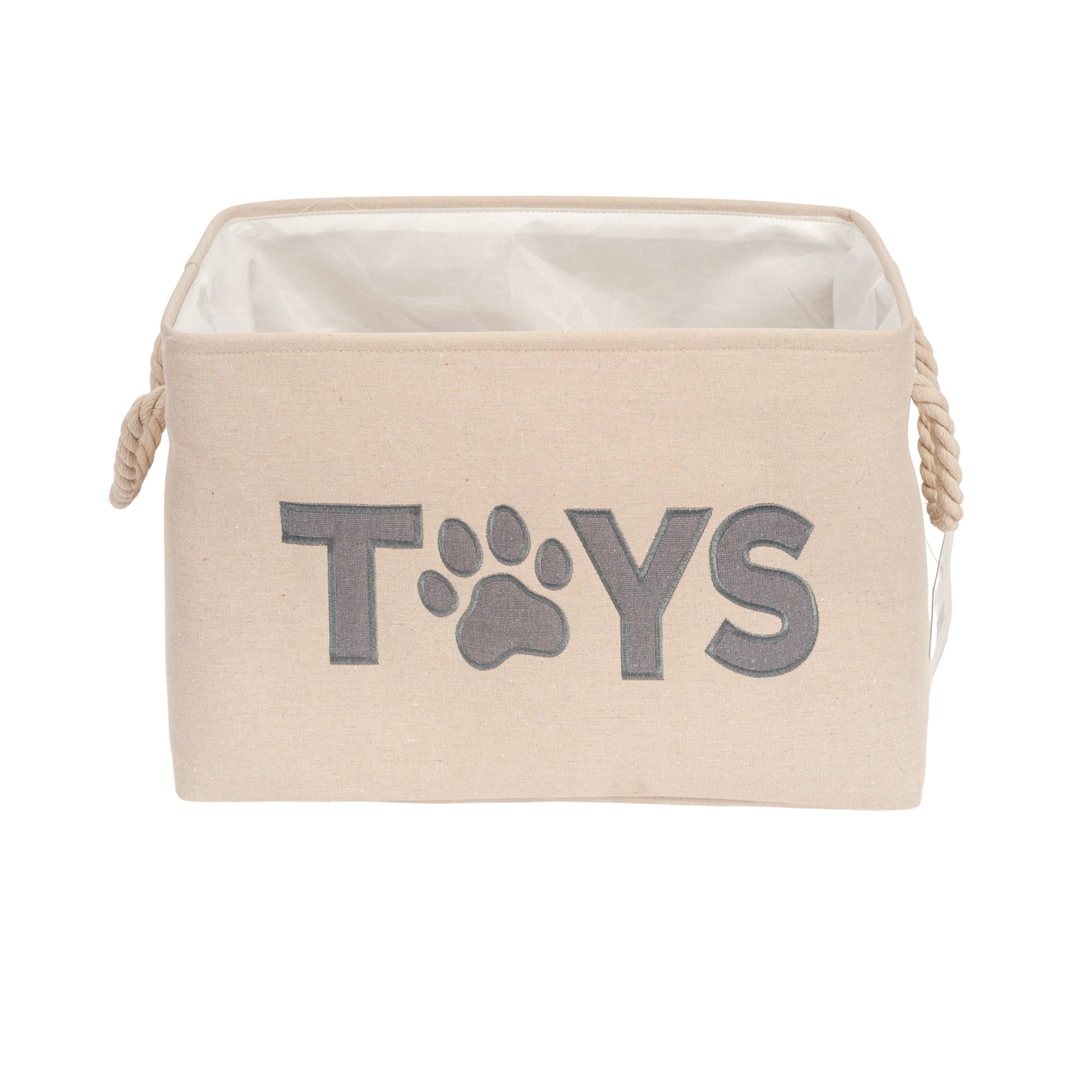 Country Living Foldable Fabric Dog Toy Storage Bin - Convenient Organizer for Pet Accessories - Elite Pet Collective