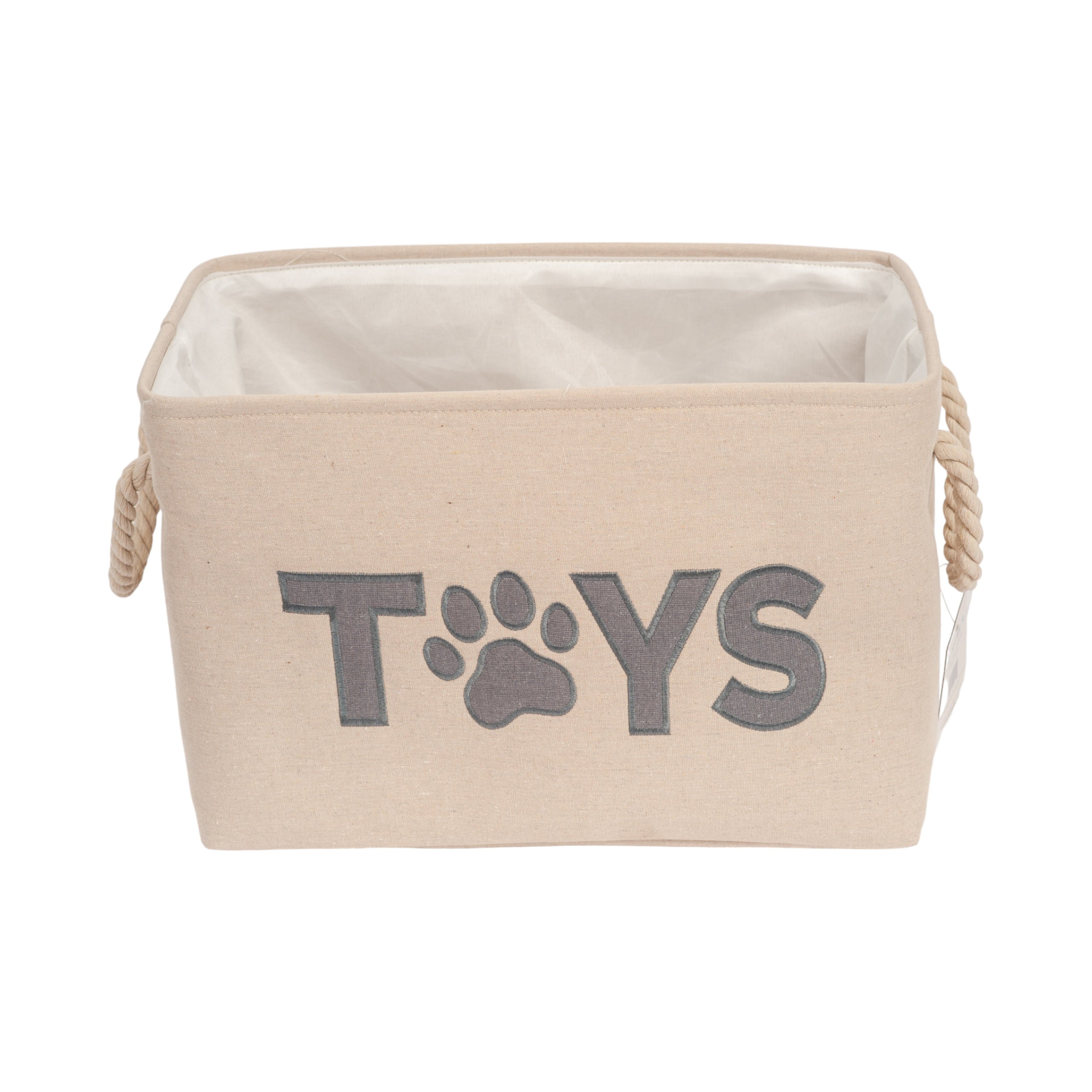 Country Living Foldable Fabric Dog Toy Storage Bin - Convenient Organizer for Pet Accessories - Elite Pet Collective