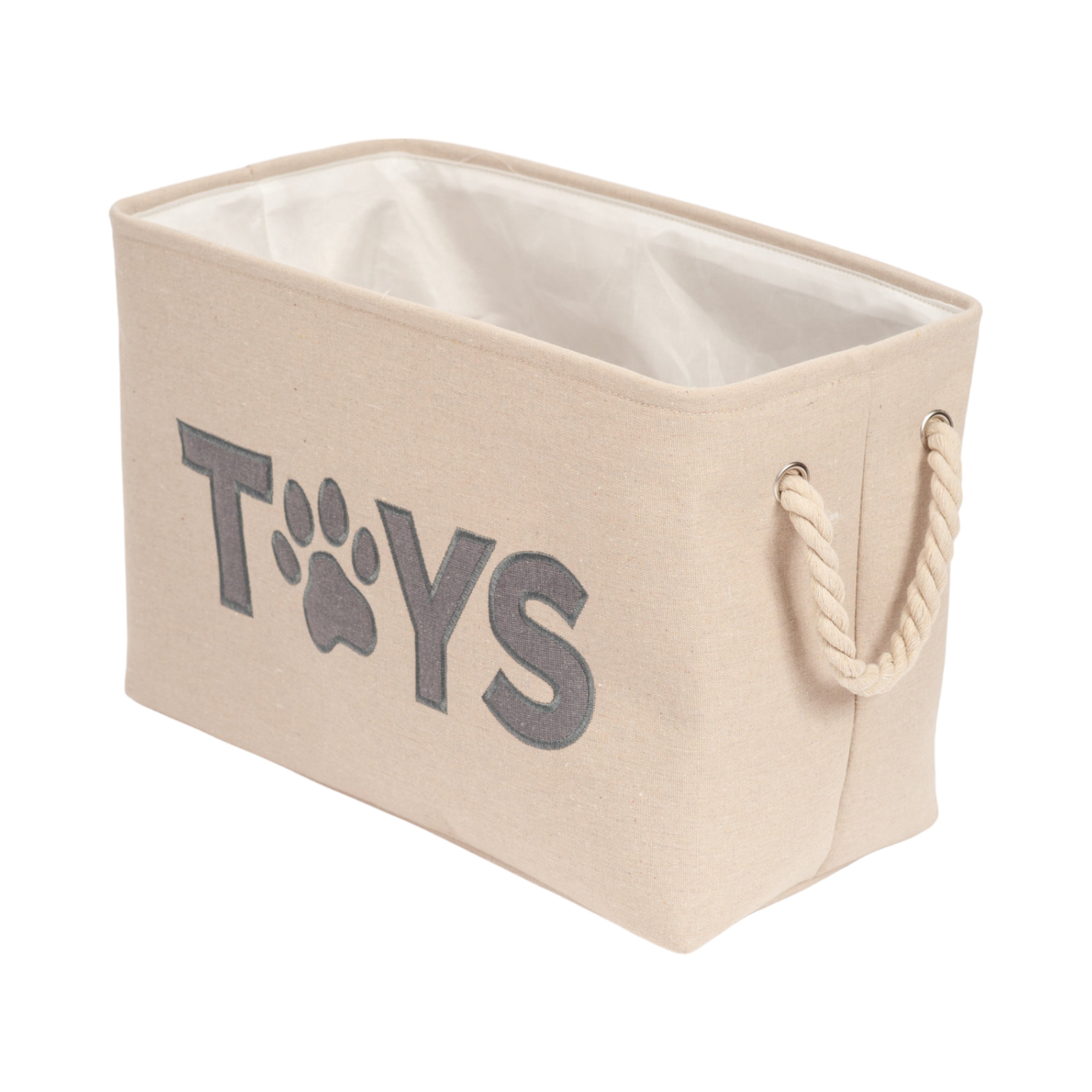 Country Living Foldable Fabric Dog Toy Storage Bin - Convenient Organizer for Pet Accessories - Elite Pet Collective