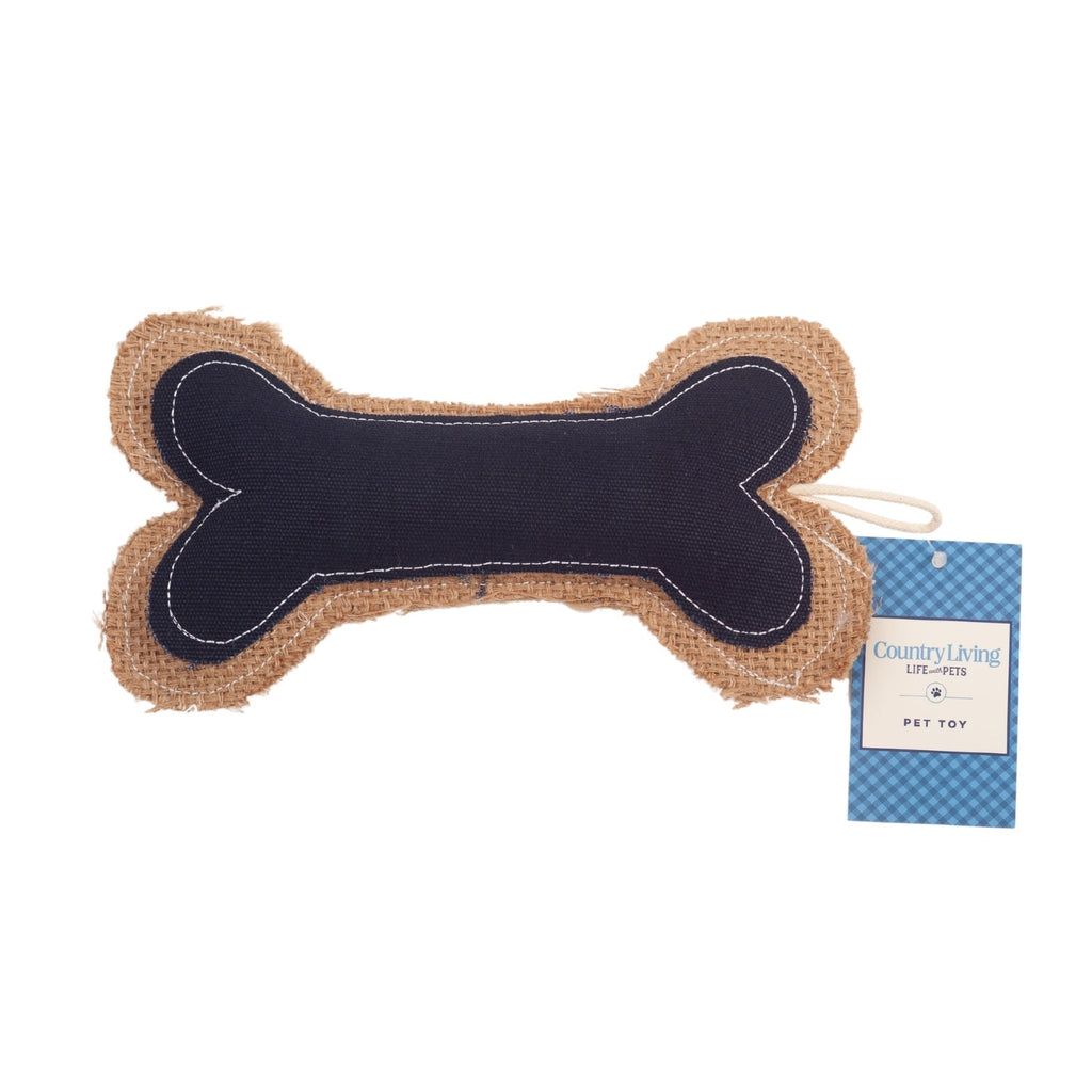 Country Living Jean Leather-Jute Bone Pillow Dog Chew Toy – Durable, Safe and Non-Toxic - Elite Pet Collective