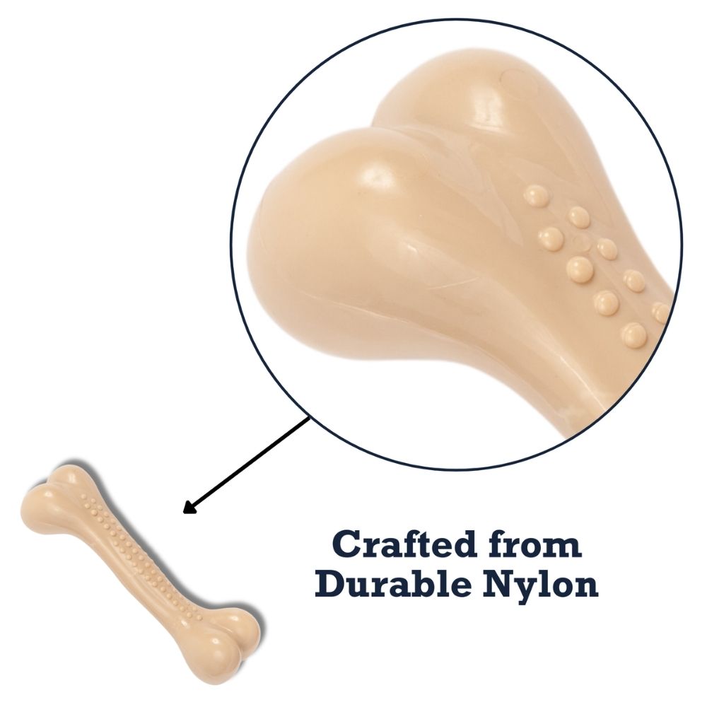 Country Living Nylon Chew Bone Toy for Dogs (Chicken-Flavored), Ideal for Heavy Chewers - Elite Pet Collective