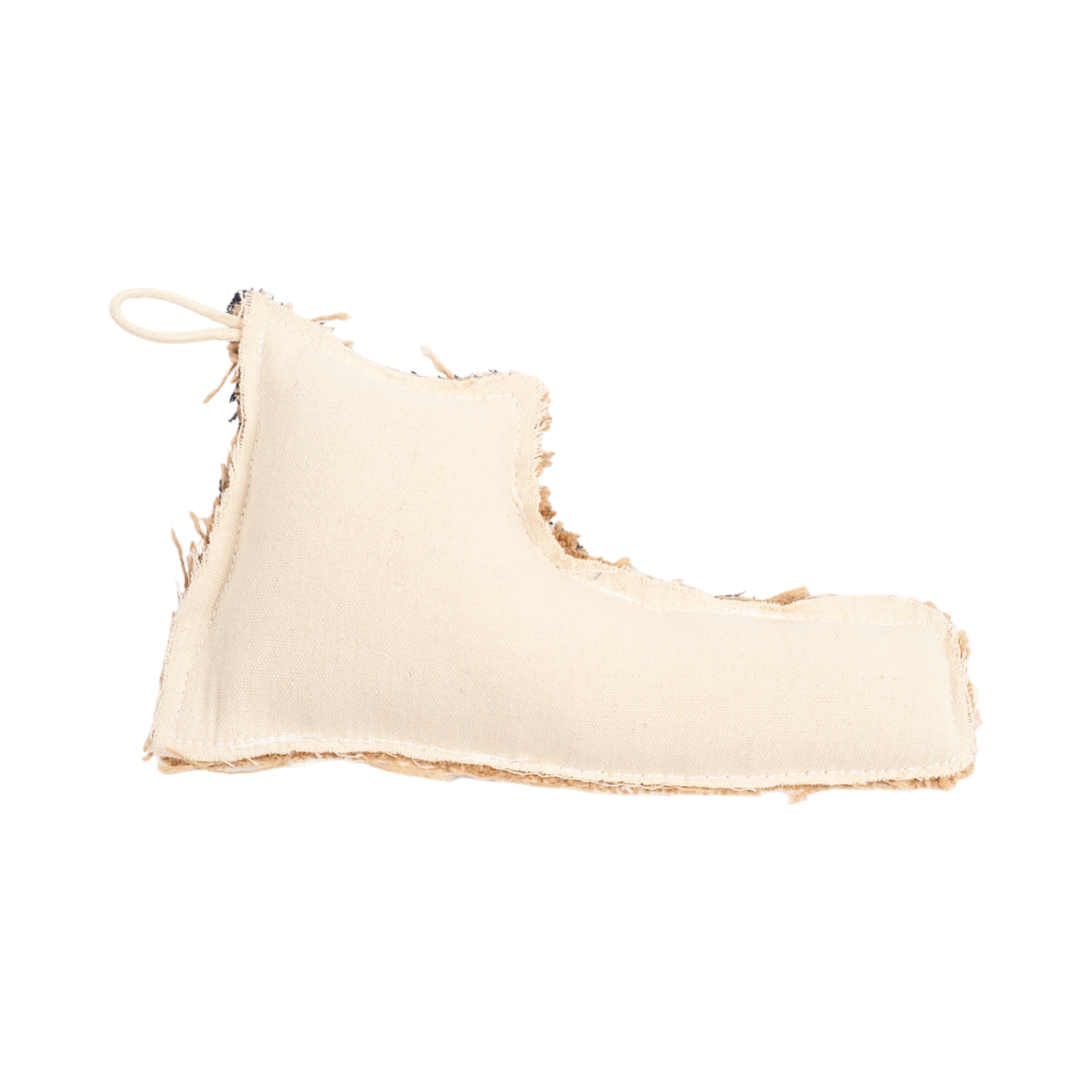 Country Living Canvas & Jute Shoe-Shaped Dog Chew Toy – Durable, Safe and Non-Toxic - Elite Pet Collective