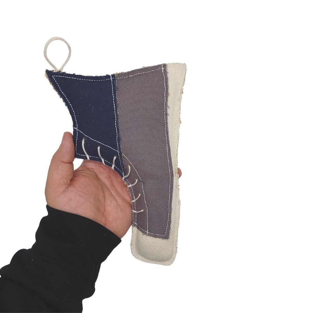 Country Living Canvas & Jute Shoe-Shaped Dog Chew Toy – Durable, Safe and Non-Toxic - Elite Pet Collective