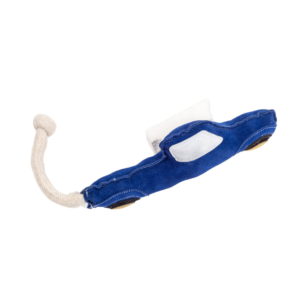 Country Living Faux Leather Blue Pickup Truck Dog Chew Toy, Durable, Safe and Non-Toxic - Elite Pet Collective