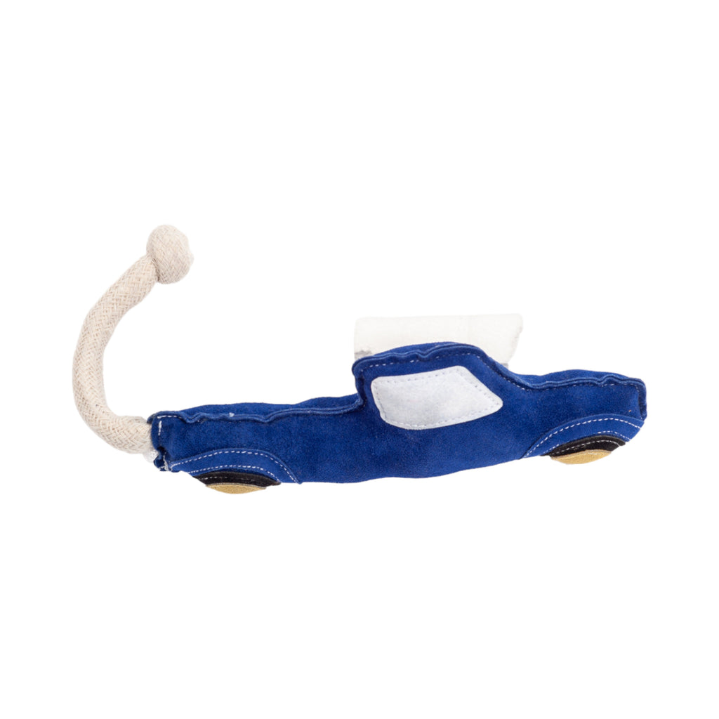 Country Living Faux Leather Blue Pickup Truck Dog Chew Toy, Durable, Safe and Non-Toxic - Elite Pet Collective