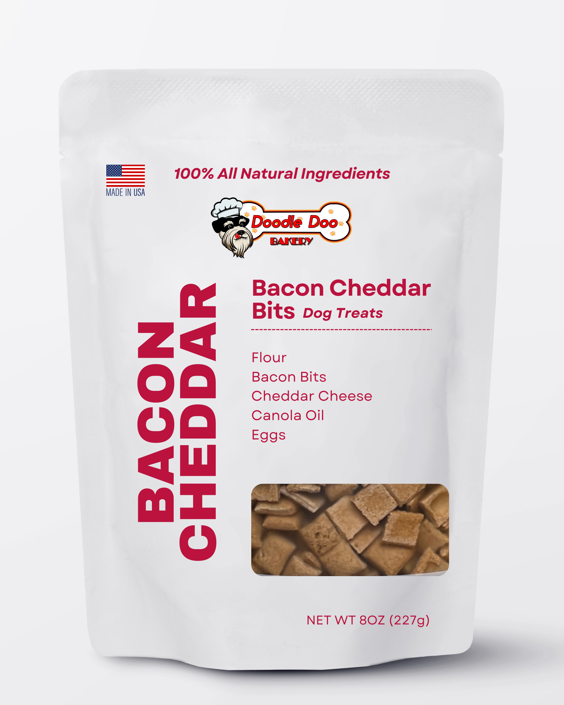 Homemade Dog Treats - 🥓 Bacon Cheddar Bits Treat 1/2lb - Elite Pet Collective