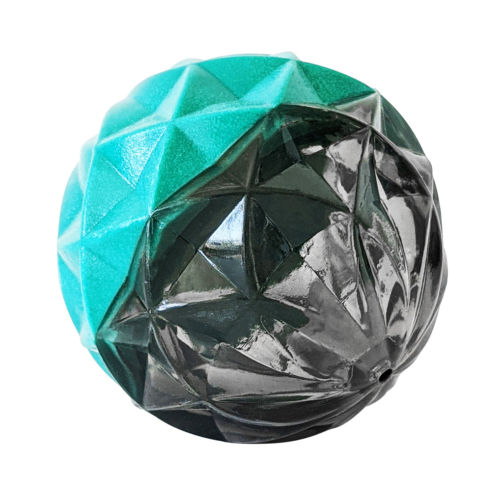 Country Living Geometric Textured Ball Dog Chew Toy, Interactive Rubber Toy for Mental Stimulation – Small - Elite Pet Collective