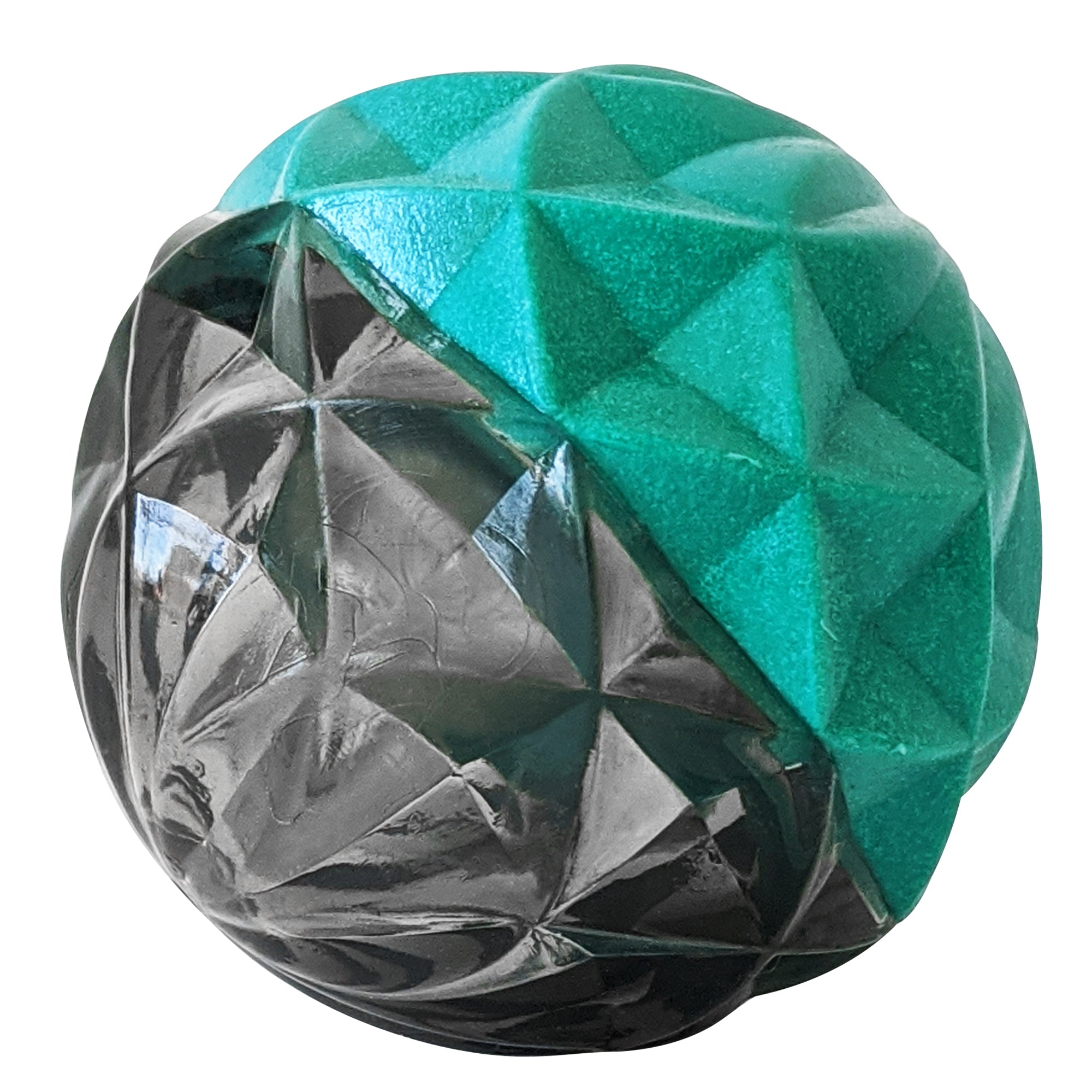 Country Living Geometric Textured Ball Dog Chew Toy, Interactive Rubber Toy for Mental Stimulation – Small - Elite Pet Collective