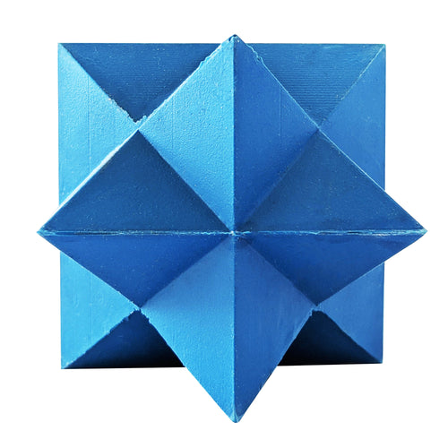 Blue Star-Shaped Natural Rubber Dog Chew Toy – Durable & Textured for Engaging Playtime - Elite Pet Collective