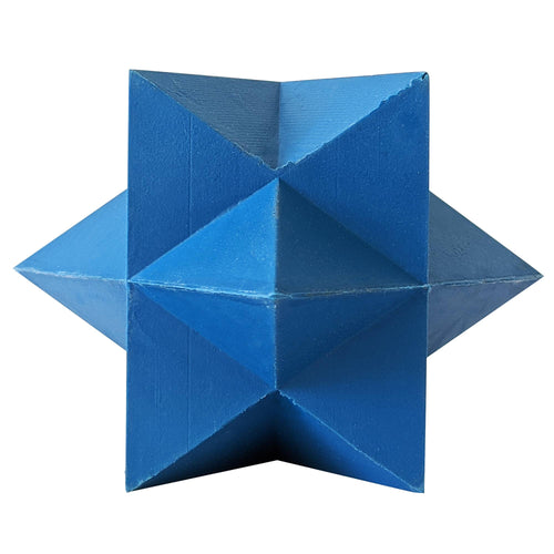 Blue Star-Shaped Natural Rubber Dog Chew Toy – Durable & Textured for Engaging Playtime - Elite Pet Collective
