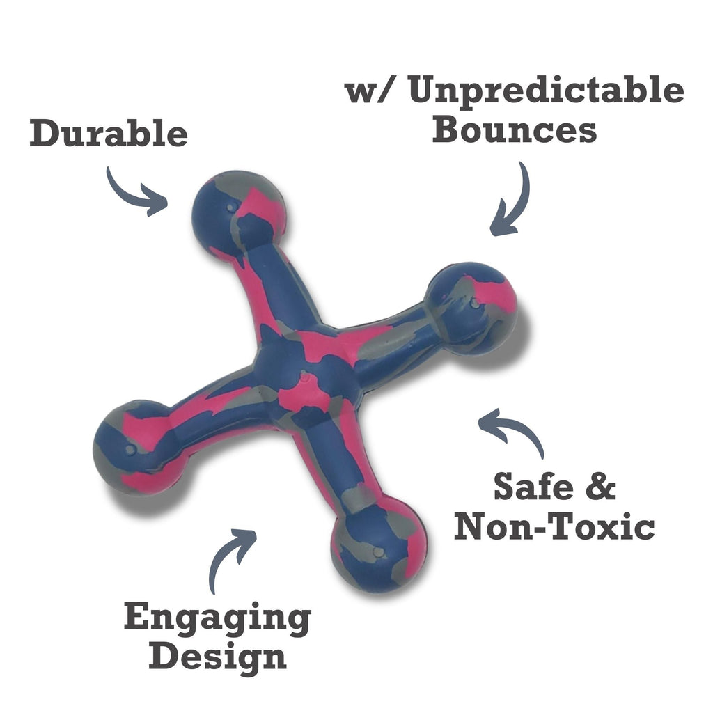 Natural Rubber Jack Dog Toy – Durable, Non-Toxic Chew Toy for Engaging Play and Enhanced Agility - Elite Pet Collective