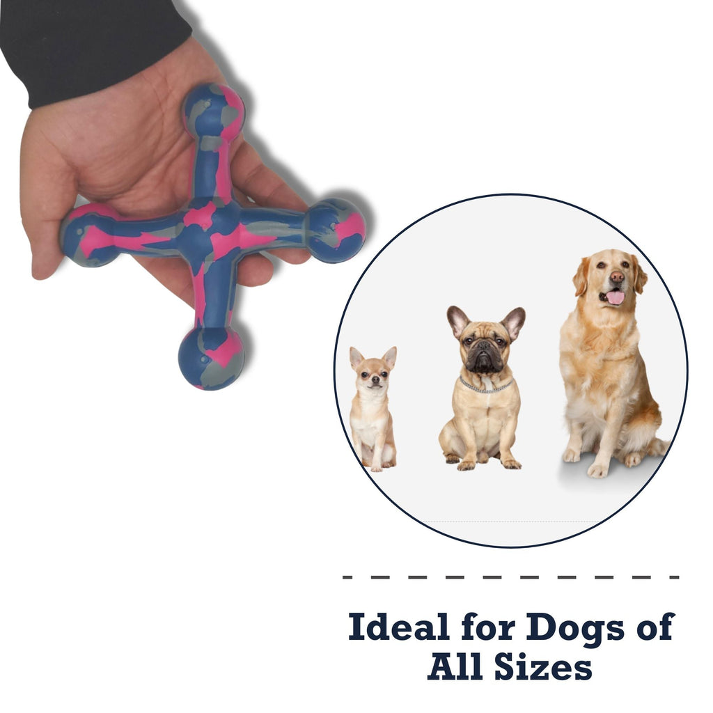 Natural Rubber Jack Dog Toy – Durable, Non-Toxic Chew Toy for Engaging Play and Enhanced Agility - Elite Pet Collective