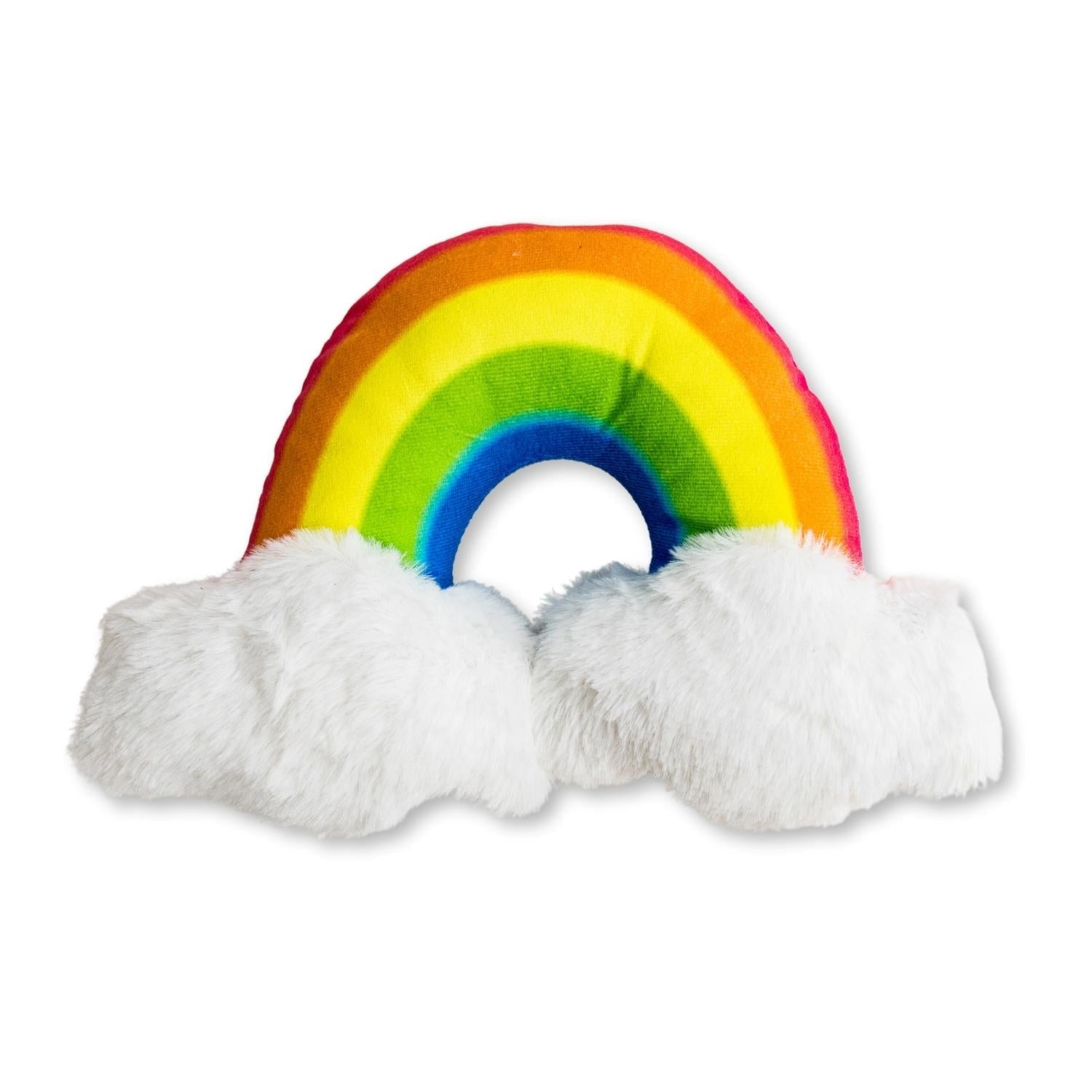 Enchanted Rainbow Magical with Squeaker & Crinkle Paper Plush Dog Toy - Elite Pet Collective