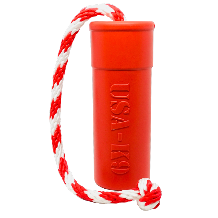 USA-K9 Firecracker Floating Training Dummy | K9 Handler Reward Toy | Red | USA Made - Elite Pet Collective