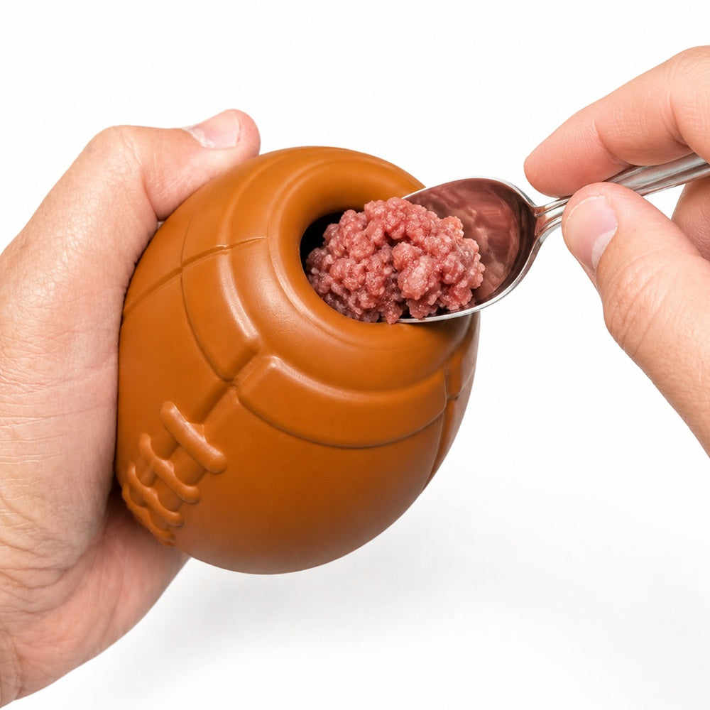 Football Dog Chew Toy & Treat Dispenser - USA Made | SodaPup - Elite Pet Collective