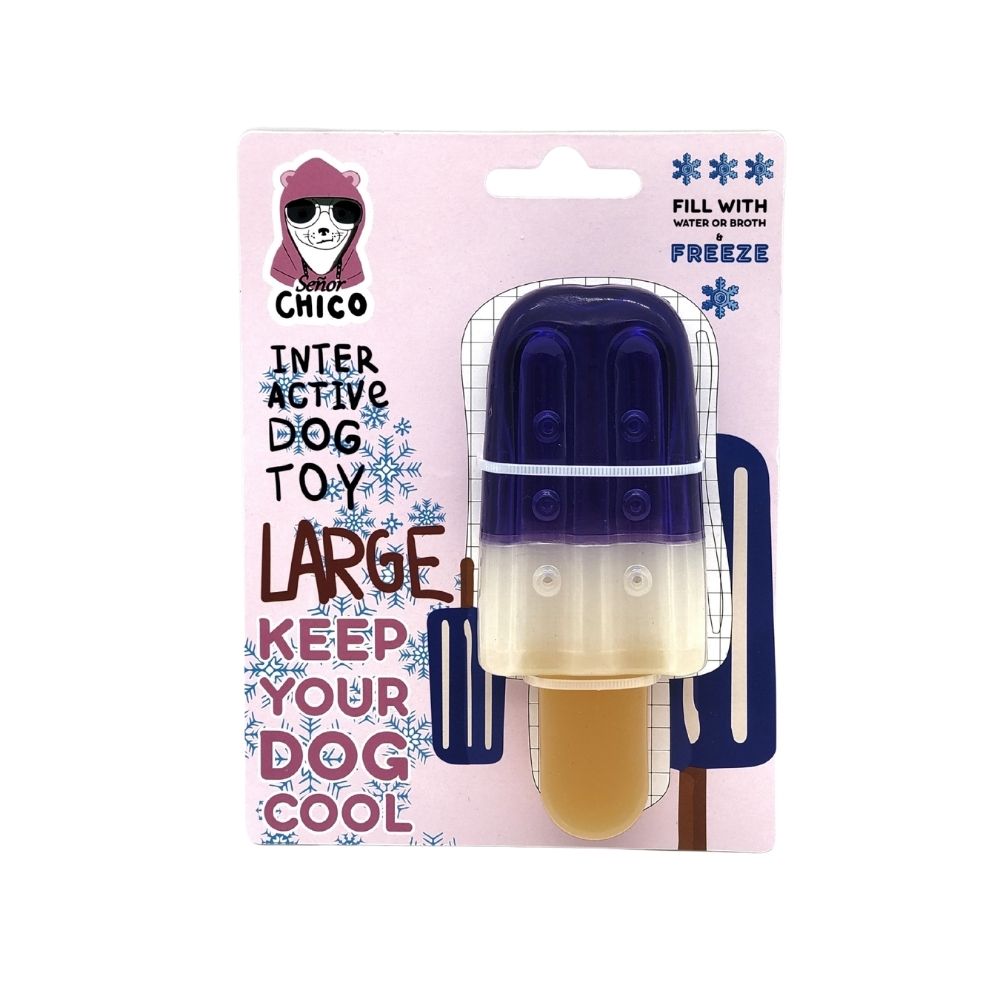 Popsicle-Shaped Freezable Dog Toy – 100% Natural Rubber Chew Toy - Elite Pet Collective