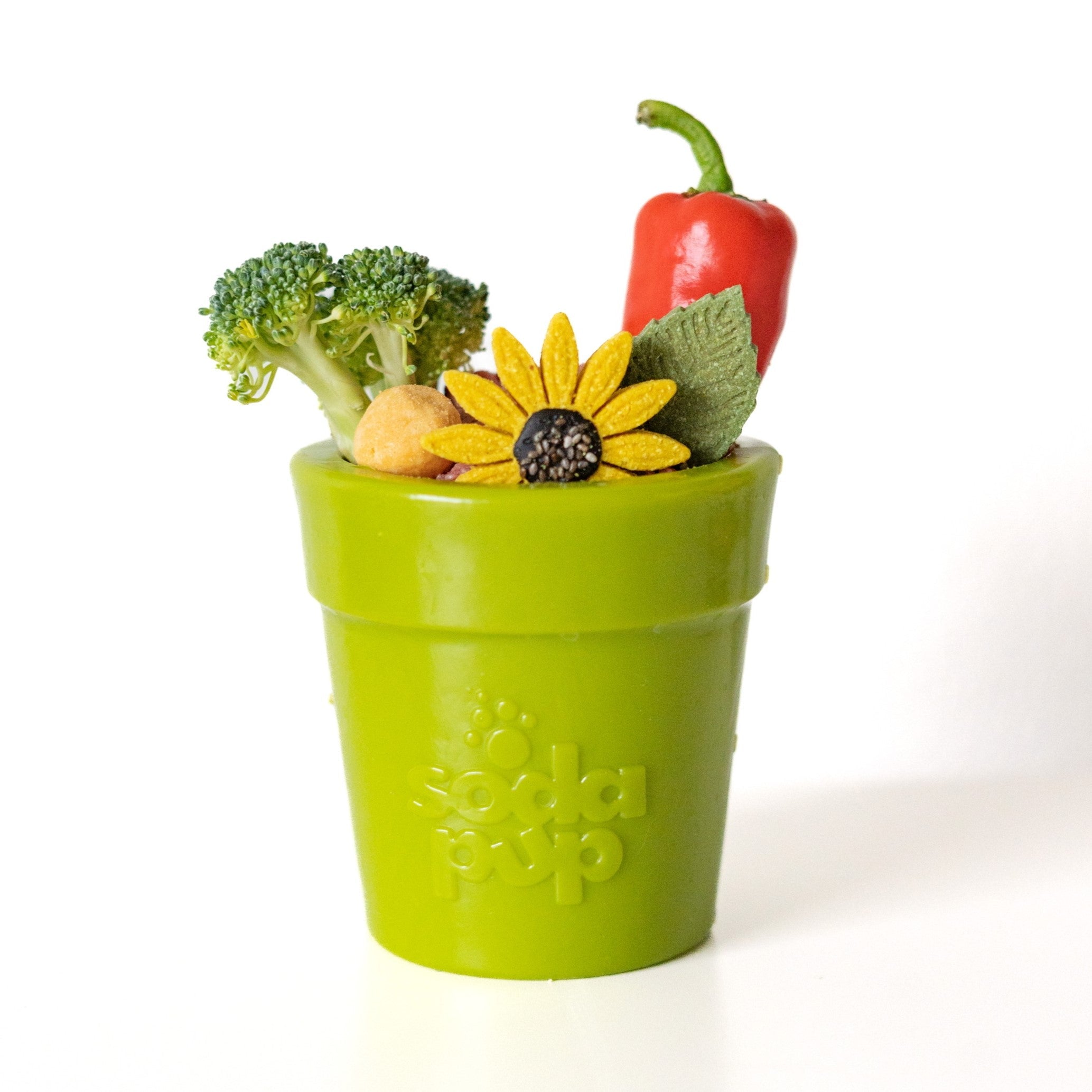 Large Flower Pot eCup Dog Treat Dispenser | Durable USA-Made Enrichment Toy | SodaPup - Elite Pet Collective