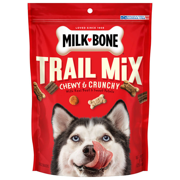 Milk-Bone Trail Mix With Real Beef & Sweet Potato, Crunchy & Chewy Dog Treats - Elite Pet Collective