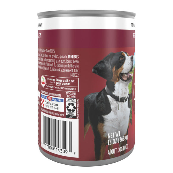 Purina ONE Tender Cuts in Gravy Beef and Barley Entree in Wet Dog Food Gravy - Elite Pet Collective