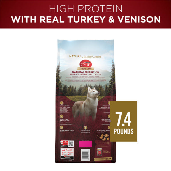 Purina ONE True Instinct With A Blend Of Real Turkey and Venison Dry Dog Food - Elite Pet Collective