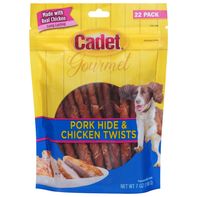 Cadet Dog Treats, Pork Hide & Chicken Twists, 22 P...
️ - Elite Pet Collective
