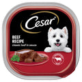 Cesar Loaf in Sauce Adult Wet Dog Food Beef Recipe, 3.5 oz. Tray - Elite Pet Collective