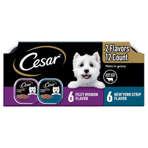 Cesar Filets in Gravy Wet Dog Food Variety Pack - Elite Pet Collective