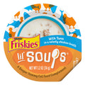 Purina Friskies Natural, Grain Free Lickable Cat Treats Lil’ Soups With Tuna in Chicken Broth