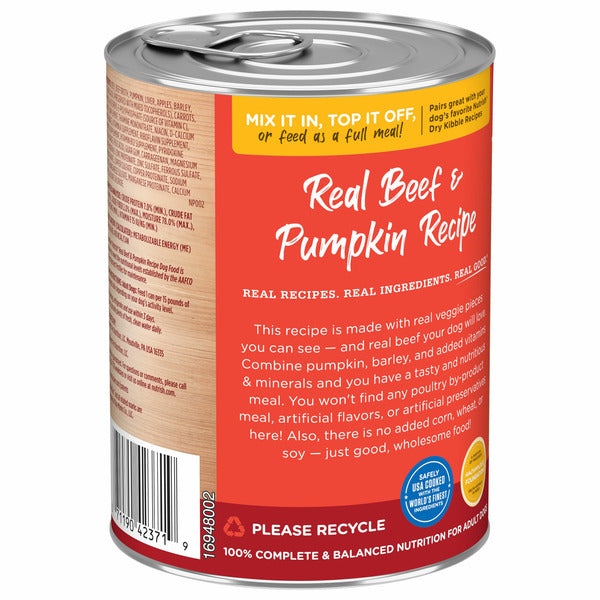 Rachael Ray Nutrish Real Beef & Pumpkin Recipe Premium Paté Wet Dog Food - Elite Pet Collective