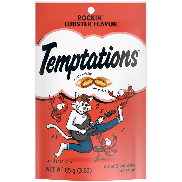 TEMPTATIONS Classic Crunchy and Soft Cat Treats, Rockin’ Lobster Flavor - Elite Pet Collective