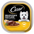 Cesar Loaf in Sauce Adult Wet Dog Food Grilled Steak & Eggs Flavor, 3.5 oz. Tray - Elite Pet Collective