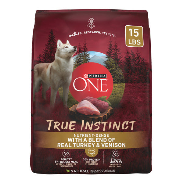 Purina ONE True Instinct With A Blend Of Real Turkey and Venison Dry Dog Food - Elite Pet Collective