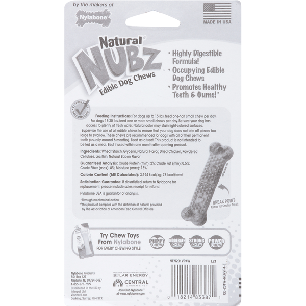 Nylabone Dog Treats, with Real Chicken, Edible - Elite Pet Collective