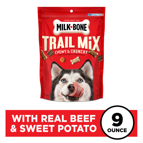 Milk-Bone Trail Mix With Real Beef & Sweet Potato, Crunchy & Chewy Dog Treats - Elite Pet Collective