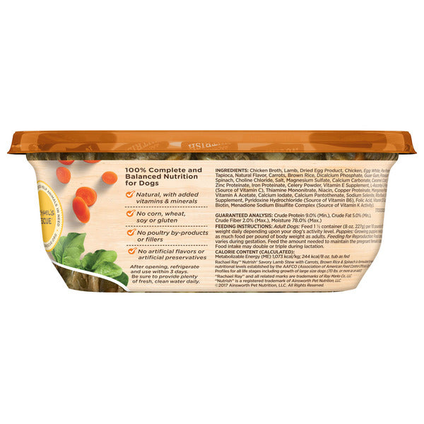 Rachael Ray Nutrish Savory Lamb Stew Wet Dog Food - Elite Pet Collective