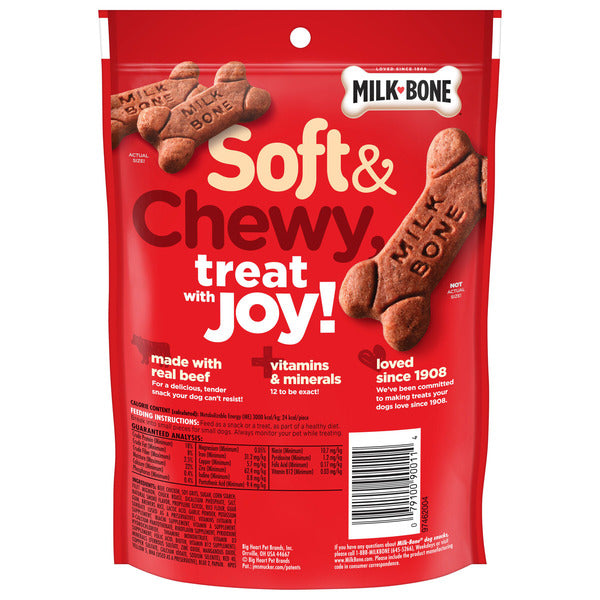 Milk-Bone Soft and Chewy Dog Treats, Beef & Filet Mignon Recipe With Chuck Roast - Elite Pet Collective