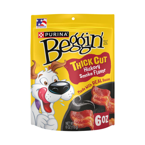 Purina Beggin' Strips With Real Meat Dog Treats, Thick Cut Hickory Smoke Flavor - Elite Pet Collective