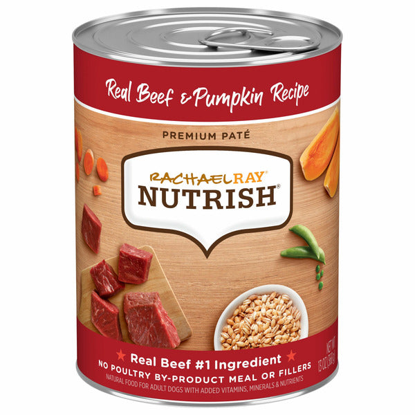Rachael Ray Nutrish Real Beef & Pumpkin Recipe Premium Paté Wet Dog Food - Elite Pet Collective