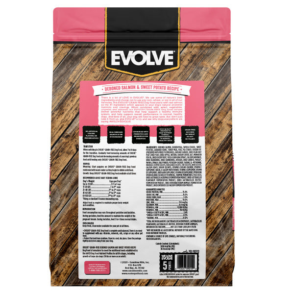 EVOLVE Grain Free Salmon & Sweet Potato Dog Food - Elite Pet Collective