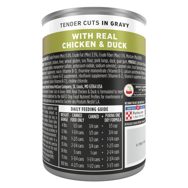 Purina ONE Natural Wet Dog Food Gravy, True Instinct Tender Cuts With Real Chicken and Duck - Elite Pet Collective