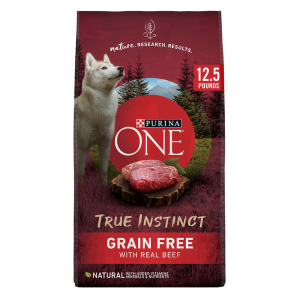 Purina ONE Grain Free Natural Dry Dog Food, True Instinct With Real Beef - Elite Pet Collective