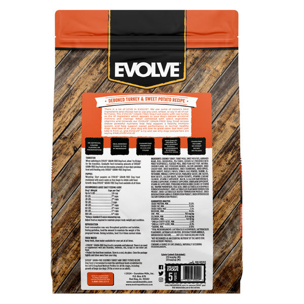 EVOLVE Grain Free Turkey & Sweet Potato Dog Food - Elite Pet Collective