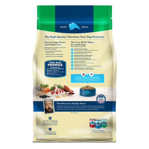 Blue Buffalo Life Protection Formula Natural Adult Dry Dog Food, Lamb and Brown Rice - Elite Pet Collective