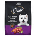 Cesar Small Breed Dry Dog Food Filet Mignon Flavor with Spring Vegetables Garnish, 12 lb. Bag - Elite Pet Collective