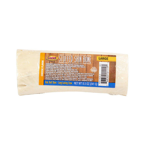 Cadet 5" to 6" Stuffed Shin Bone Cheese Dog Treats - Elite Pet Collective