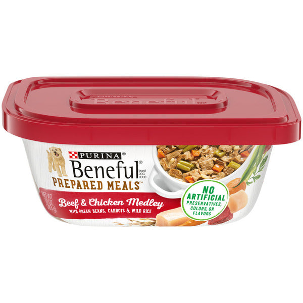 Purina Beneful High Protein, Wet Dog Food With Gravy, Prepared Meals Beef & Chicken Medley - Elite Pet Collective
