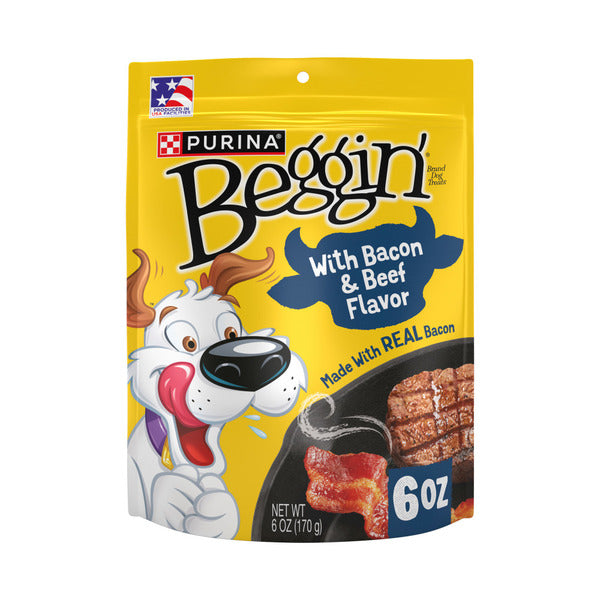 Purina Beggin' Strips With Real Meat Dog Treats With Bacon and Beef Flavors - Elite Pet Collective
