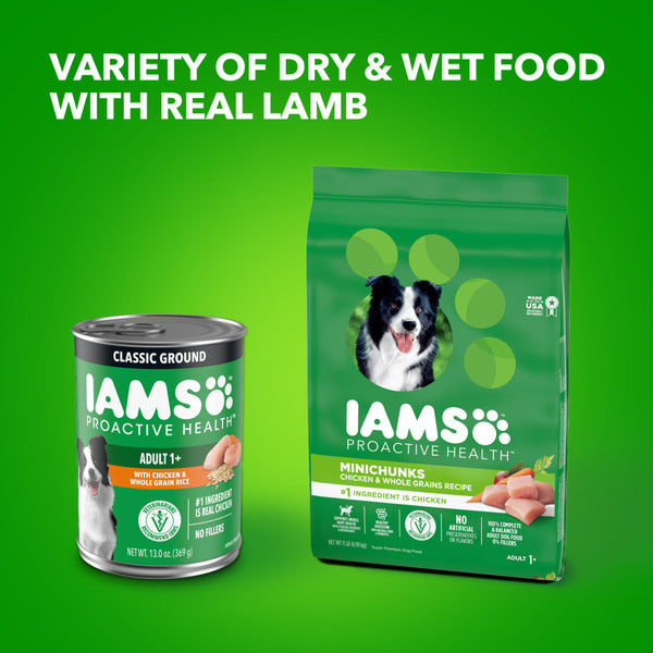 IAMS Adult Wet Dog Food Classic Ground with Chicken & Whole Grain Rice - Elite Pet Collective