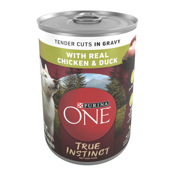 Purina ONE Natural Wet Dog Food Gravy, True Instinct Tender Cuts With Real Chicken and Duck - Elite Pet Collective