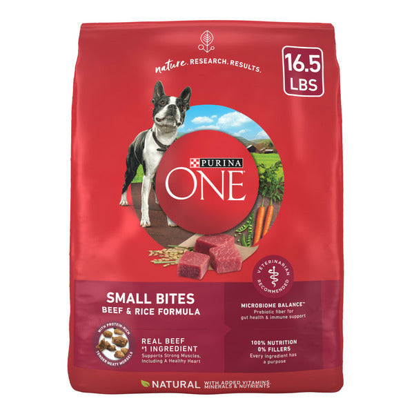 Purina ONE Small Bites Beef and Rice Formula Small Dog Food Dry - Elite Pet Collective